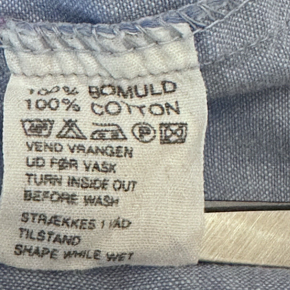 Jackpot Denim Button Down Shirt Women’s Sz XL Long Sleeve Chambray Embroidered - Picture 8 of 10